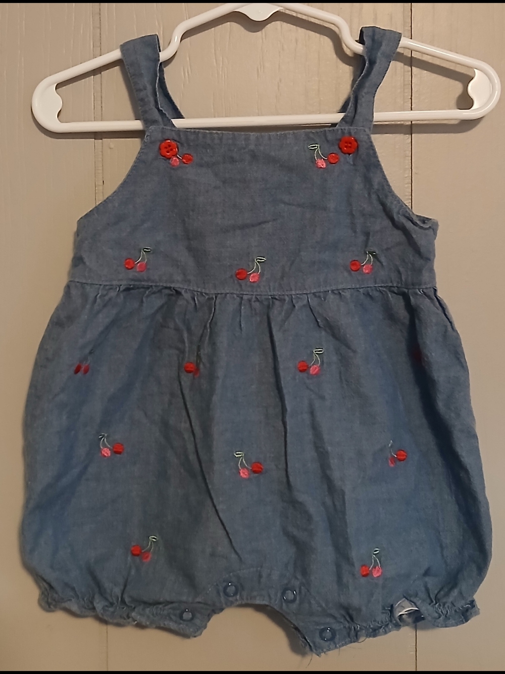 Koala Baby Girls 3-6 Months Cherry Romper